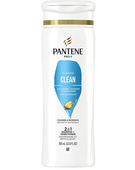 Pantene Pro-V Classic Clean 2 in 1 Shampoo & Conditioner - 12 oz