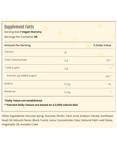 Sundance Vitamins Melatonin Vegan Gummies Natural Mixed Berry Flavor - 60 ct