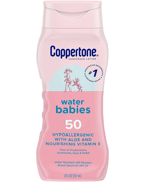Coppertone SPF 50 Water Babies Sunscreen Lotion - 8 oz