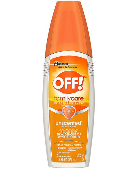 OFF! FamilyCare Insect & Mosquito Repellent Spritz, Unscented Bug spray - 6 oz