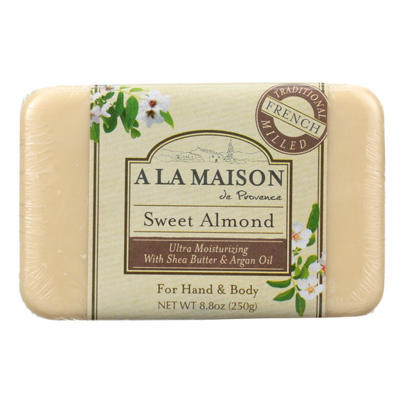 A La Maison Bar Soap - Sweet Almond - 8.8 Oz