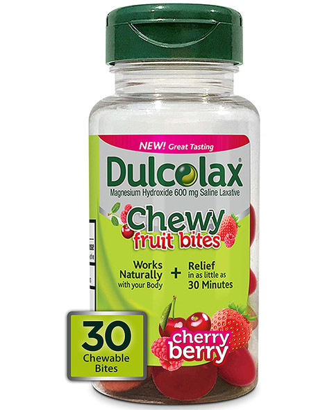 Dulcolax Chewy Fruit Bites Cherry Berry Flavor - 30 ct