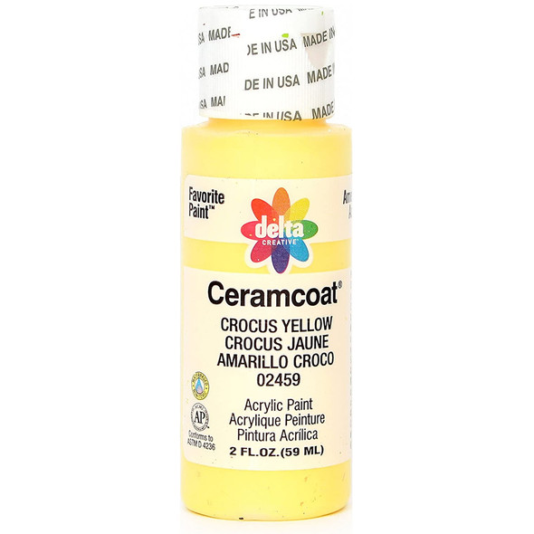 Ceramcoat Paint Crocus Yellow 2 oz