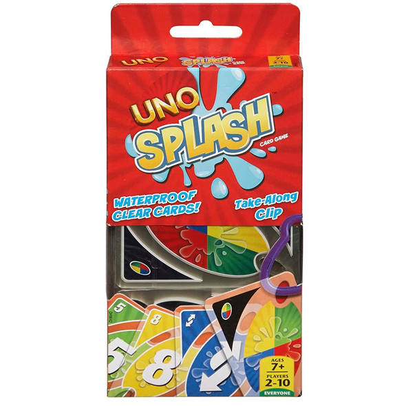 Mattel UNO Splash Card Game, Waterproof Card Game