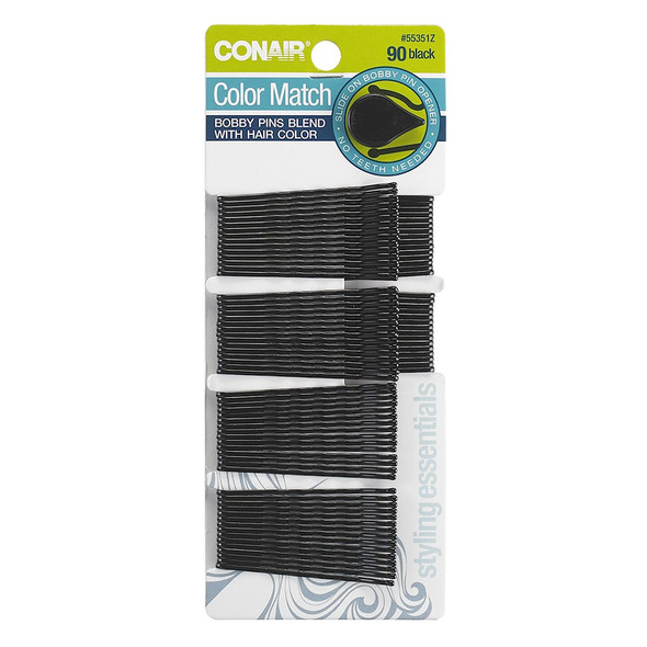 Conair - Bobby Pins 90 ct Black