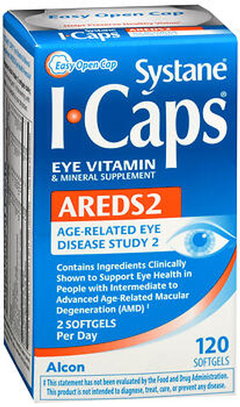 Icaps Areds 2, Eye Vitamin & Mineral - 120 Softgels