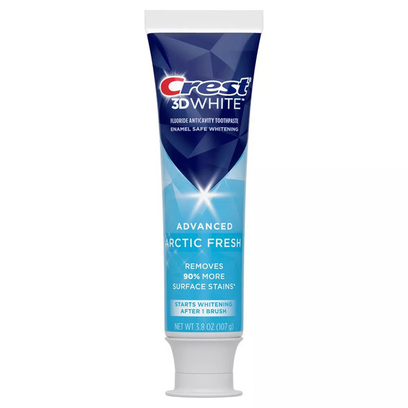 Crest 3D White Fluoride Toothpaste, Artic Fresh - 3.8 oz