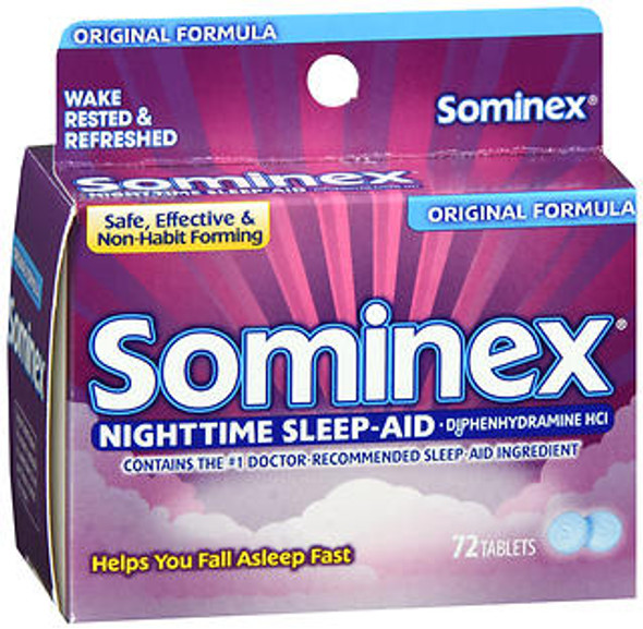 Sominex Nighttime Sleep-Aid Tablets Original Formula - 72 ct
