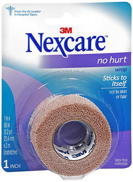 Nexcare No Hurt Wrap 1 Inch X 80 Inches - 1 each
