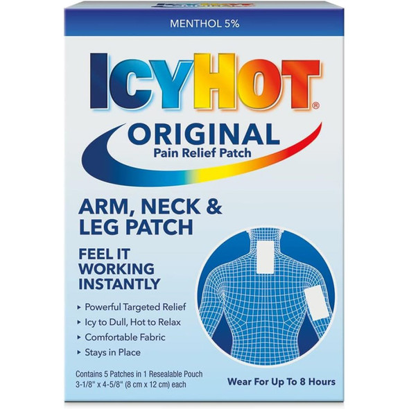 Icy Hot Medicated Patches Extra Strength Small Arm Neck Leg - 5 ct