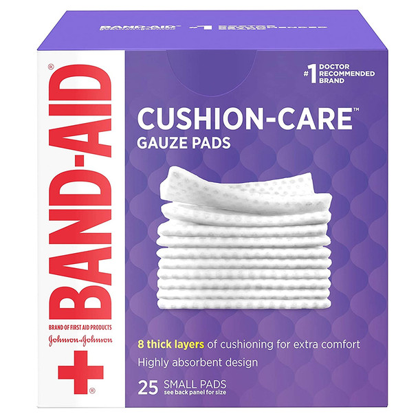 Johnson & Johnson Red Cross Hospital Grade Gauze Pads  2"x2" - 25 ct