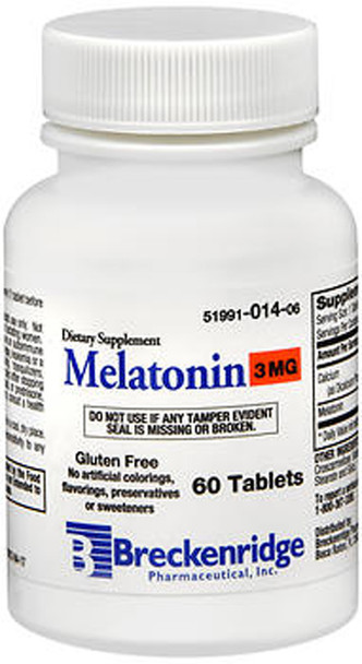 Breckenridge Melatonin 3 mg - 60 Tablets