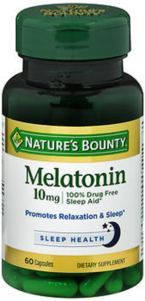 Nature's Bounty Melatonin 10 mg Maximum Strength - 60 Capsules