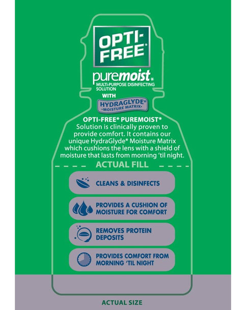 Opti-Free Puremoist Multi-Purpose Disinfecting Solution - 2 oz