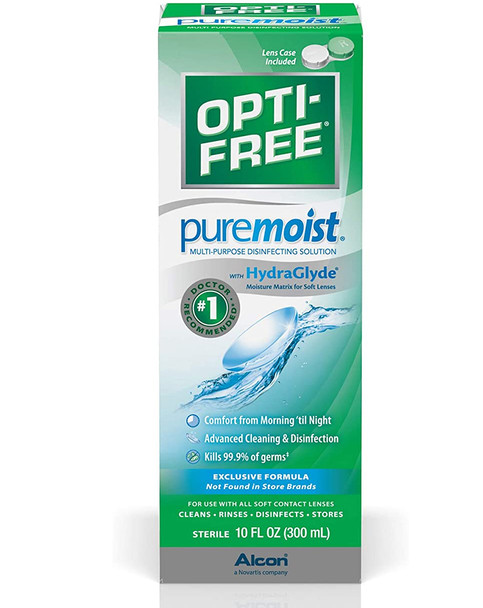 Opti-Free Puremoist Multi-Purpose Disinfecting Solution - 10 oz