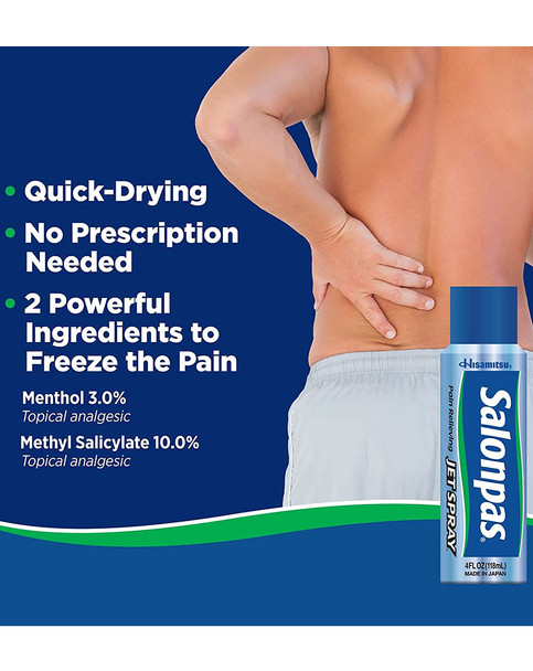 Salonpas Pain Relieving Jet Spray - 4 oz