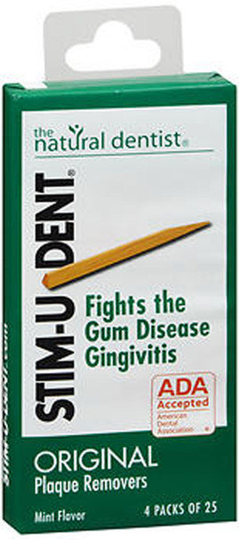 Natural Dentist Stim-U-Dent Plaque Removers Mint - 100 ct