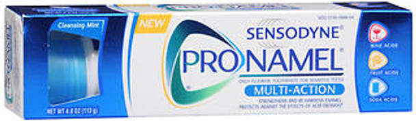 Sensodyne Pronamel Multi-Action Fluoride Toothpaste Cleansing Mint - 4 oz