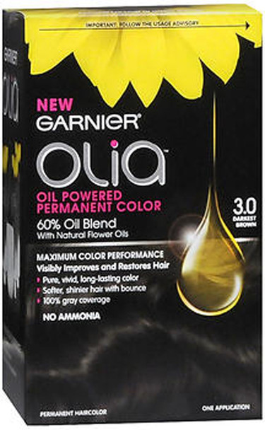 Garnier Olia Oil Powered Permanent Color 4.60 Dark Intense Auburn - 1ea