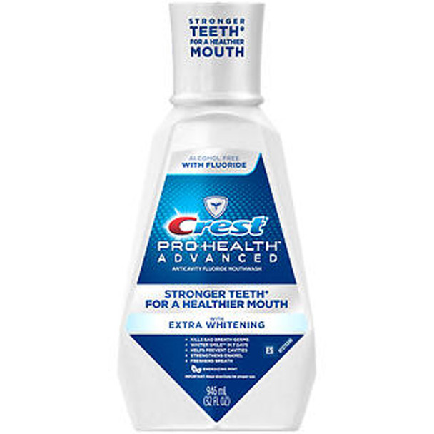 Crest Pro-Health Advanced Mouthwash with Whitening in Energizing Mint - 946 ML