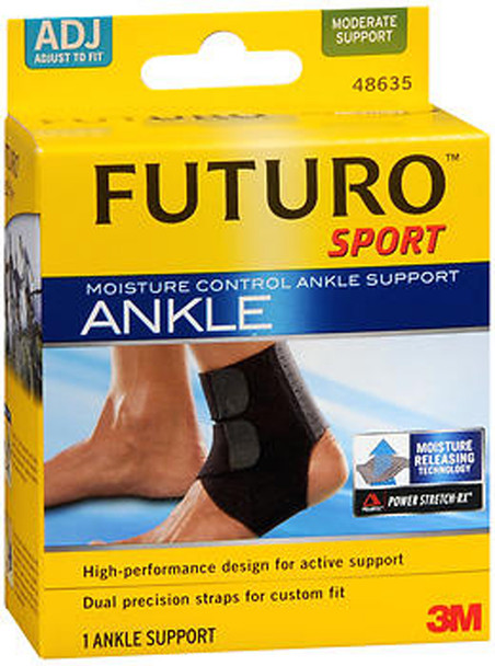 Futuro Sport Moisture Control Ankle Support Adjust To Fit