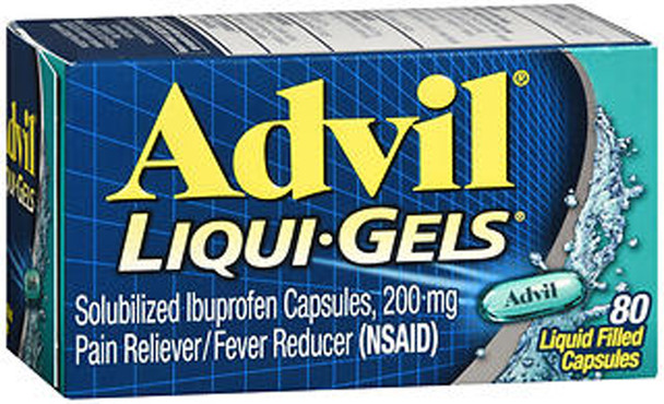 Advil Pain Reliever/Fever Reducer Liqui-Gels, 200 mg - 80 ct