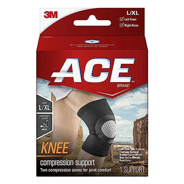 Ace Elasto-Preene Knee Support Black - L/XL Mild Support