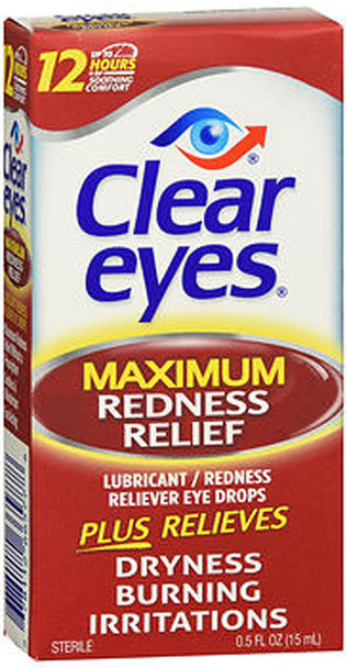 Clear Eyes Maximum Redness Relief Eye Drops - 0.5 oz