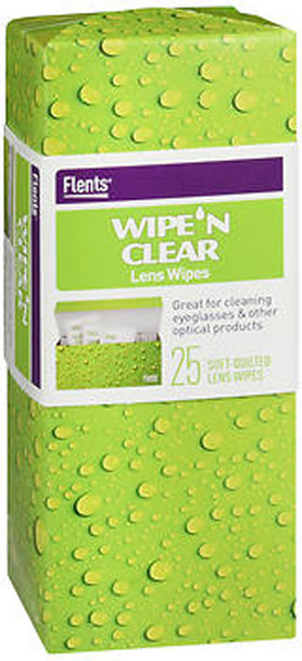 Flents Wipe 'N Clear Lens Wipes - 25 ct