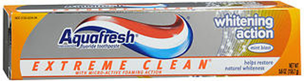 Aquafresh Extreme Clean Whitening Action Toothpaste Mint Blast - 5.6 oz