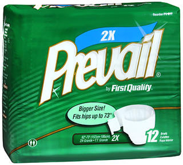 Prevail Briefs, 2XL - 4 Packs of 12