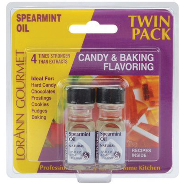 Twin Pack Flavoring Oils, Candy/Baking, Spearmint, 2X.125 - 1 Pkg