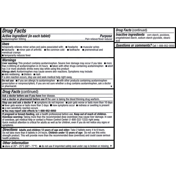 Premier Value Non-Asa X/S Tablets 500Mg - 100ct