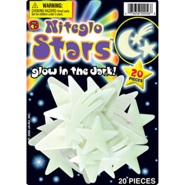 Nite-Glo Stars And Moon - 1 Pkg