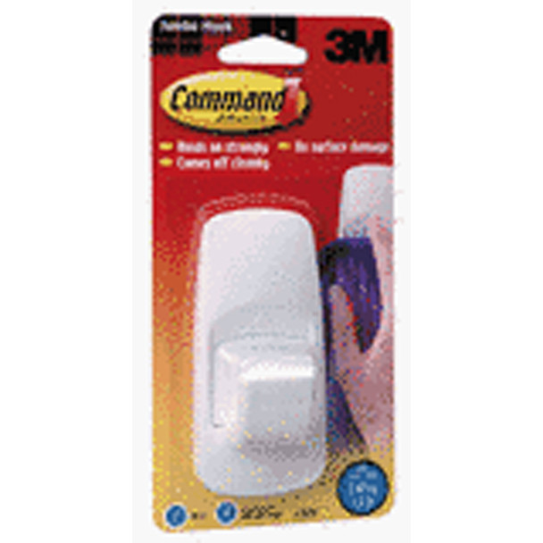 Command Adhesive Jumbo Hook, White, Jumbo - 1 Pkg