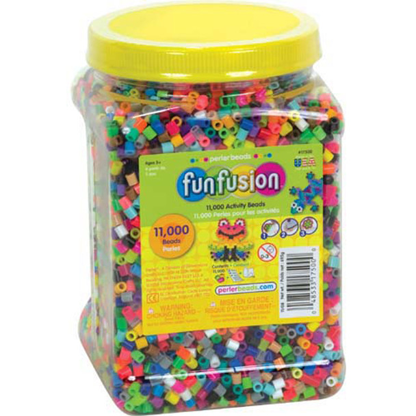 Fun Fusion - Multi-Mix Perler Beads, Multi, 11,000 Ct - 1 Pkg