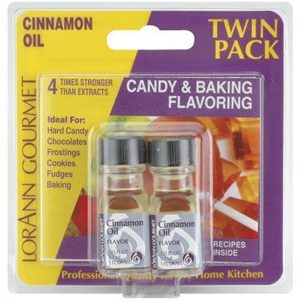 Twin Pack Flavoring Oils, Candy/Baking, Cinnamon, 2X.125 - 1 Pkg