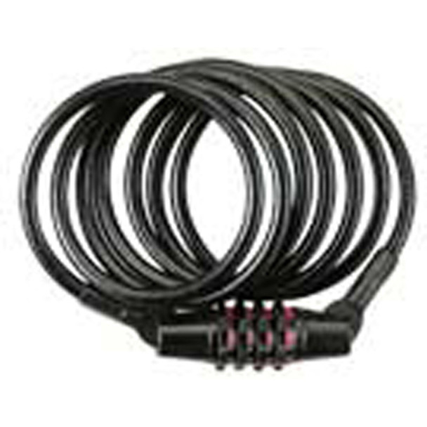 Combination Cable Lock, Black - 1 Pkg