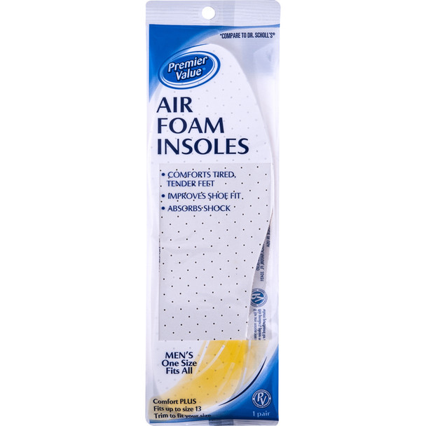 Premier Value Men's Air Foam Insoles - 1pr