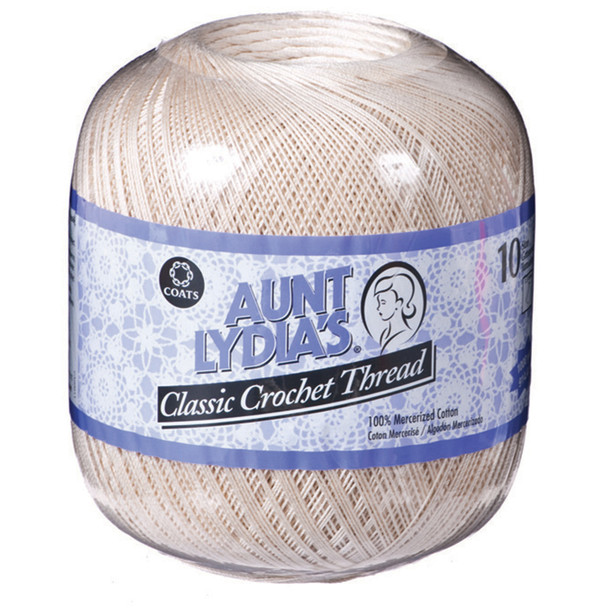 Aunt Lydia's Crochet Thread, White, 1000 Yd. - 3 Pkgs