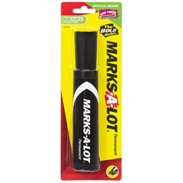 Marks-A-Lot Jumbo Marker, Black - 1 Pkg