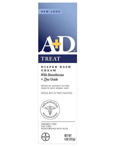A+D Zinc Oxide Diaper Rash Cream - 4 oz