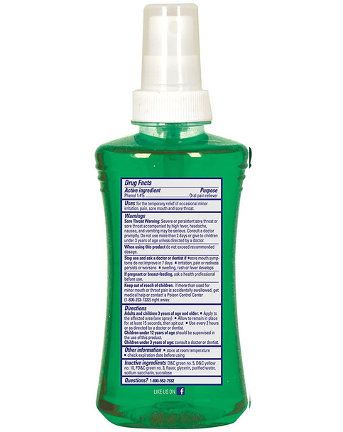 Chloraseptic Sore Throat Spray Menthol - 6 oz