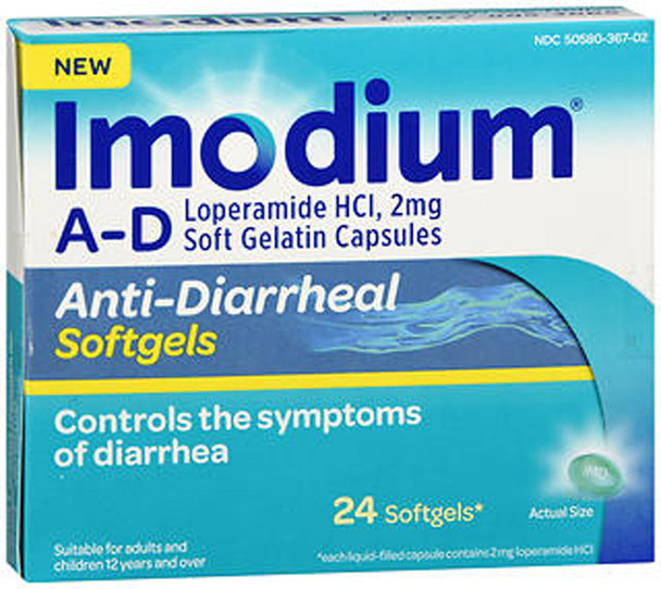Imodium A-D Anti-Diarrheal Softgels - 24 ct