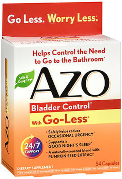 Azo Bladder Control with Go-Less Supplement Capsules - 54 Capsules
