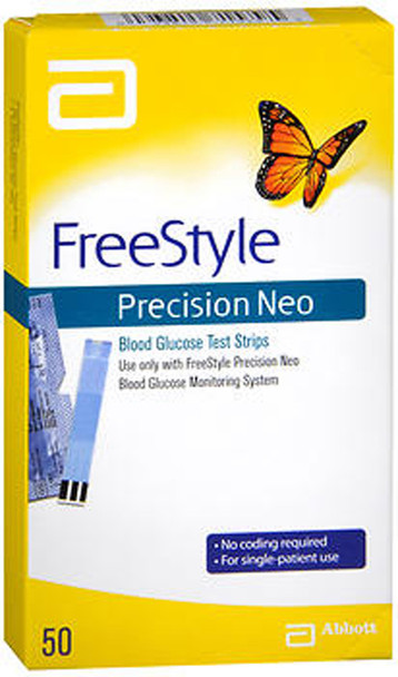 FreeStyle Precision Neo Blood Glucose Test Strips - 50 ct