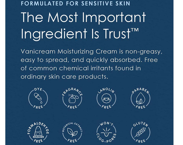 Vanicream Moisturizing Skin Cream for Sensitive Skin with Pump Dispenser - 16 oz