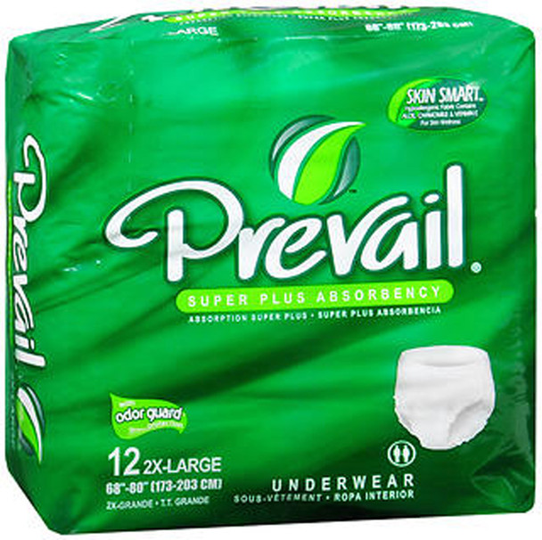 Prevail Extra Underwear 2X-Large - 4 pks of 12