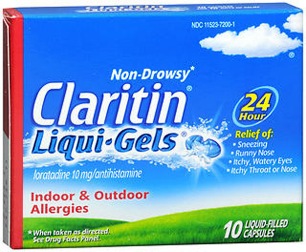 Claritin 24 Hour Allergy Relief Liqui-Gels - 10 ct