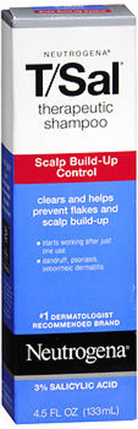 Neutrogena T/Sal Therapeutic Shampoo, Scalp Build-up Control - 4.5 oz